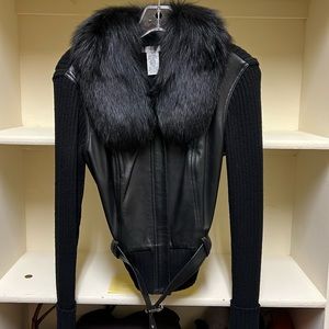 Cache Leather and Fox coat